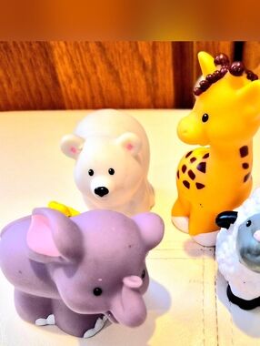 Lot Of 4 Play Animal Figures,Fisher-price,Good Condition.